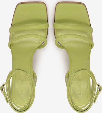 Kazar Studio - Sandalias con hebilla en verde