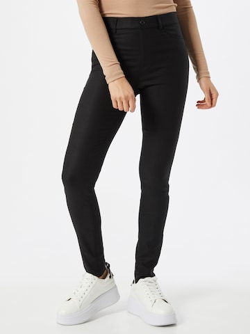 Freequent Slim fit Pants 'MIITO' in Black: front