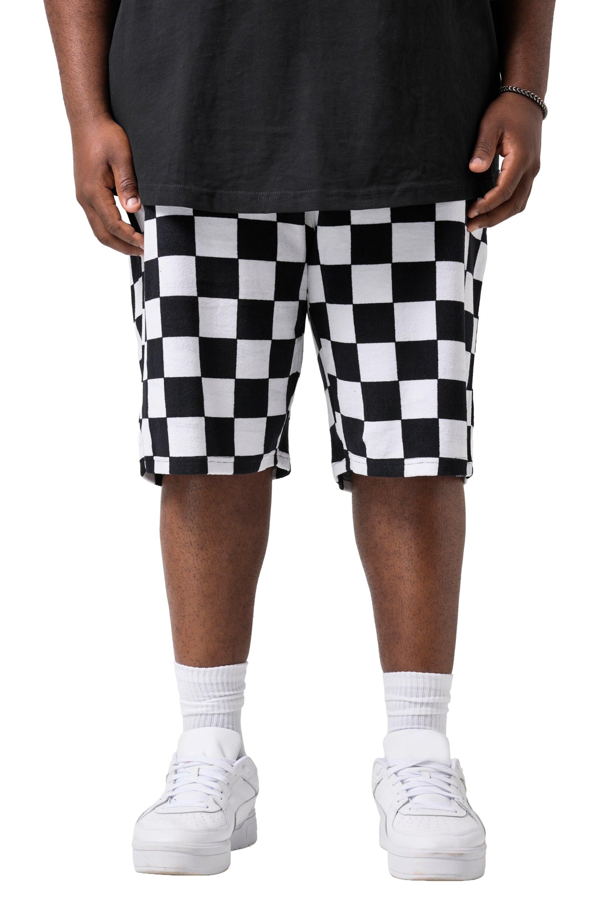 STHUGE Regular Broek in Zwart: voorkant