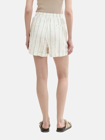 TOM TAILOR DENIM Loose fit Pants in White
