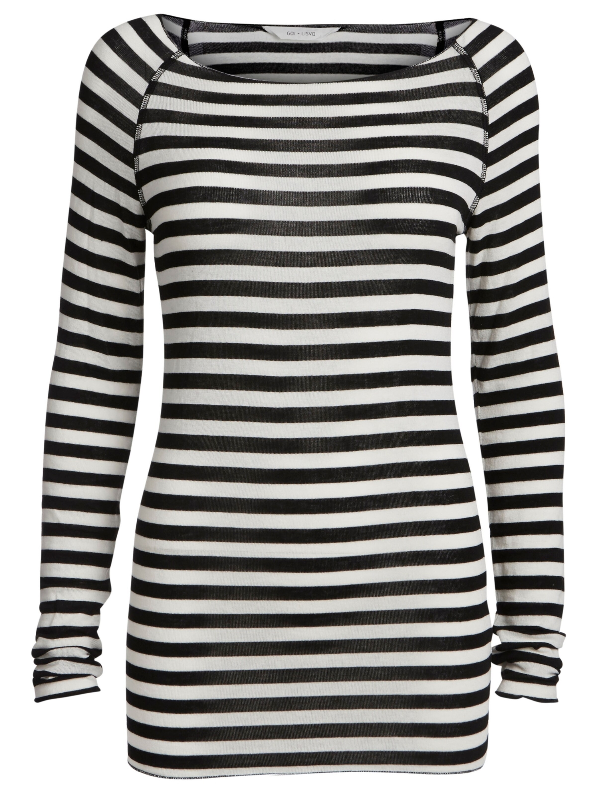 Maglietta 'Amalie Stripe' Gai+Lisva di colore nero / offwhite, Visualizzazione prodotti