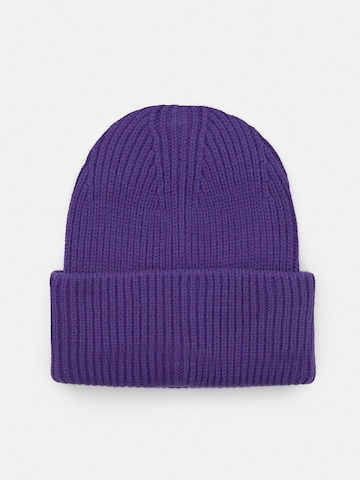 Pull&Bear Mütze in Lila