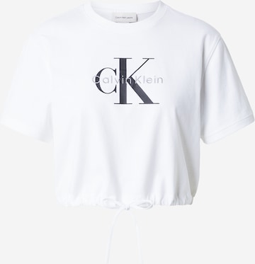 Calvin Klein Jeans - Camiseta en blanco: frente