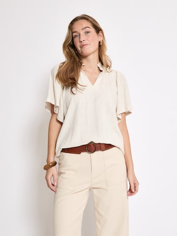 Peppercorn Blouse 'Hannah' in Grijs: voorkant