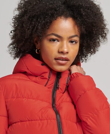 Superdry Zimní bunda – červená