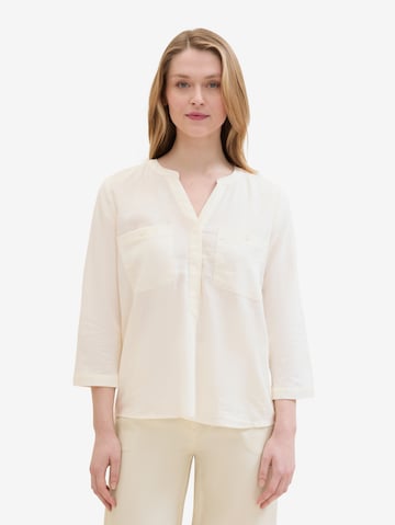 TOM TAILOR Bluse in Beige: predná strana