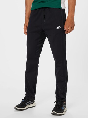 ADIDAS SPORTSWEAR Avsmalnet Sportsbukser i svart: forside