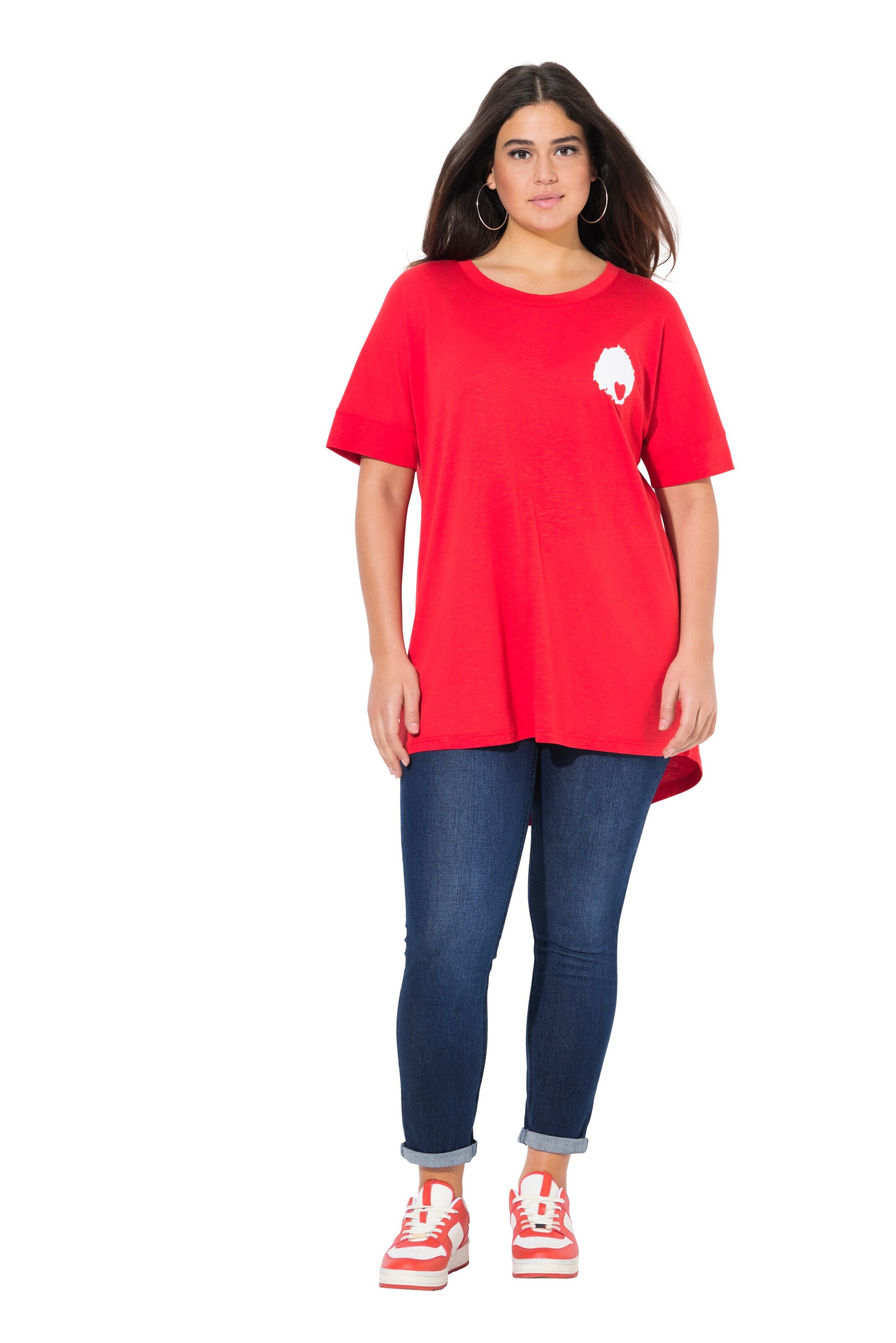 Ulla Popken Shirt in Rood: voorkant