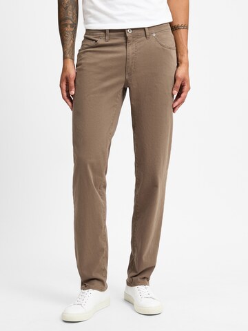 BRAX Regular Trousers ' Cadiz ' in Beige: front
