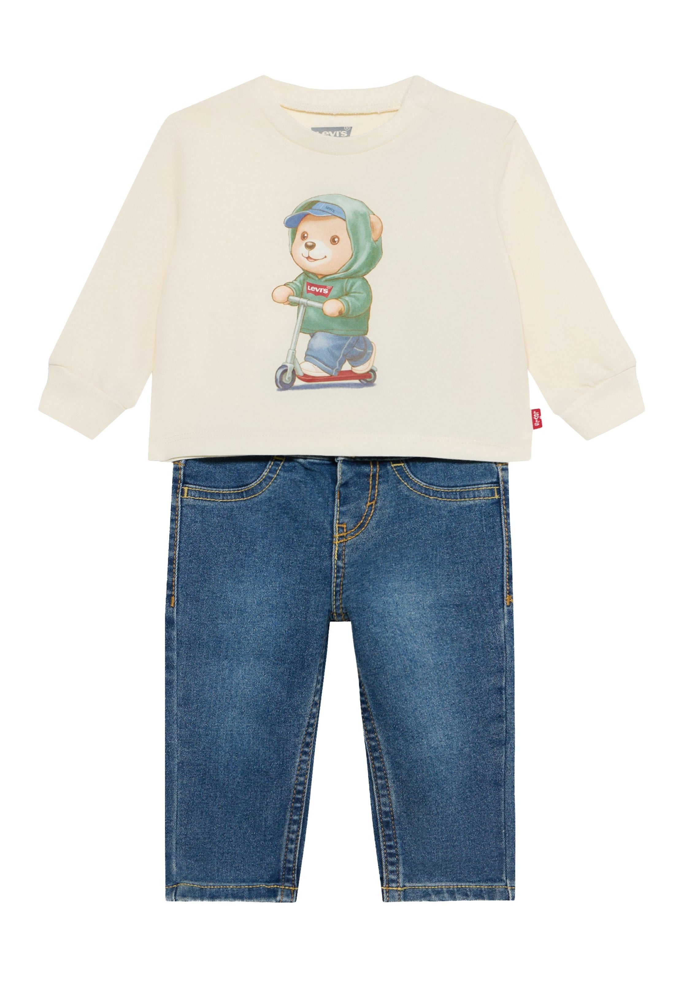 Levi's Kids Комплект в Бежевый: спереди