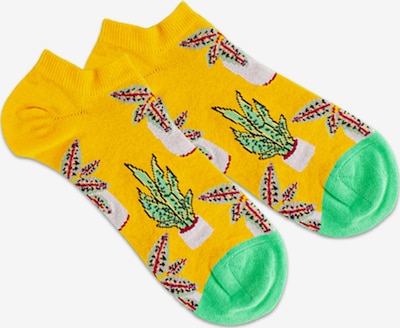 DillySocks Čarape 'Pottery' u bež / žuta / zelena / crvena, Pregled proizvoda