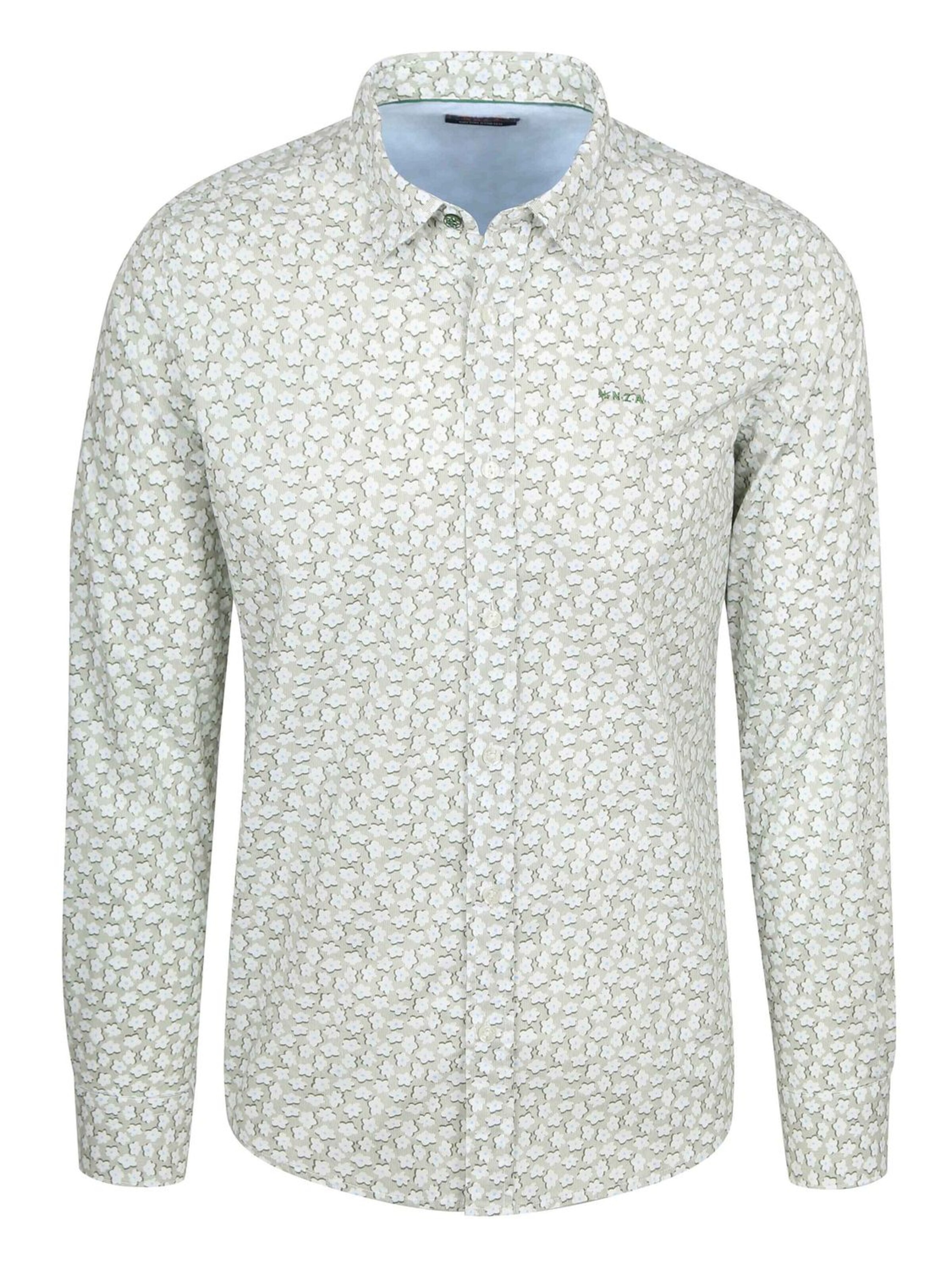 NZA New Zealand Auckland Regular fit Button Up Shirt in Green: front