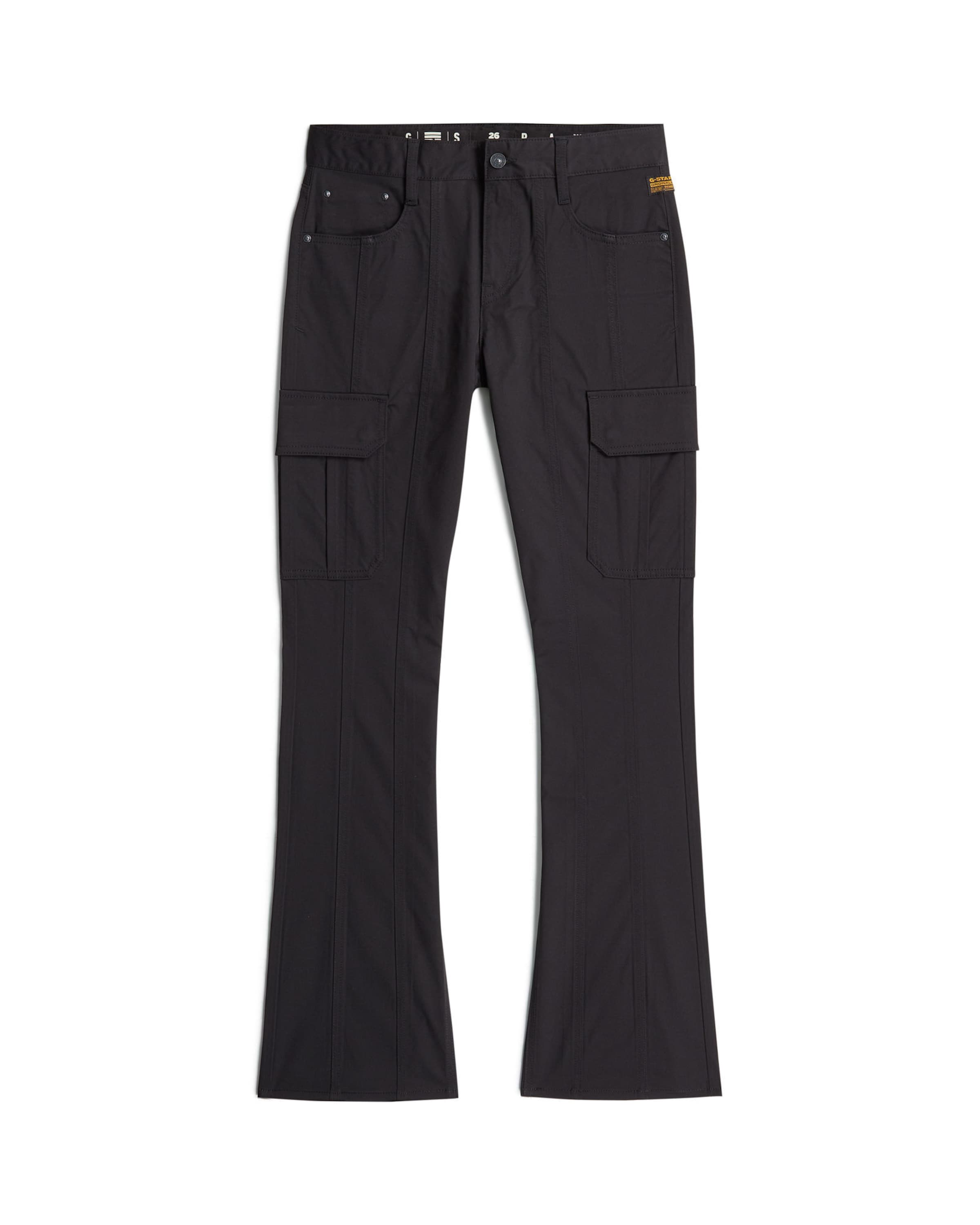 G-STAR Bootcut Cargobroek 'Holiday Bootcut' in Zwart: voorkant