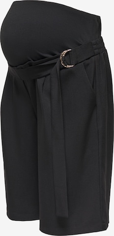Regular Pantalon à pince 'OLMVictoria' Only Maternity en noir : devant