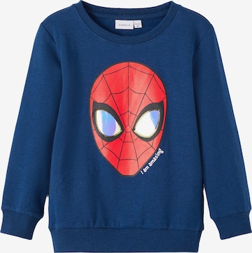 NAME IT Sweatshirt 'Spiderman' in Blau: predná strana