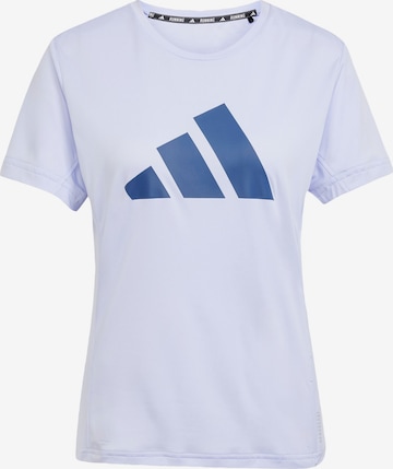 T-shirt fonctionnel 'Run It' ADIDAS PERFORMANCE en blanc : devant