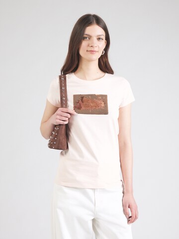 T-shirt ARMANI EXCHANGE en rose : devant