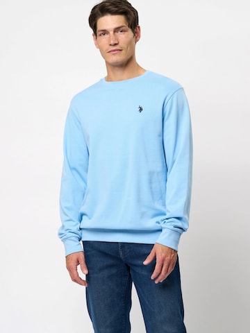 U.S. POLO ASSN. Sweatshirt 'Hugo' i blå: forside