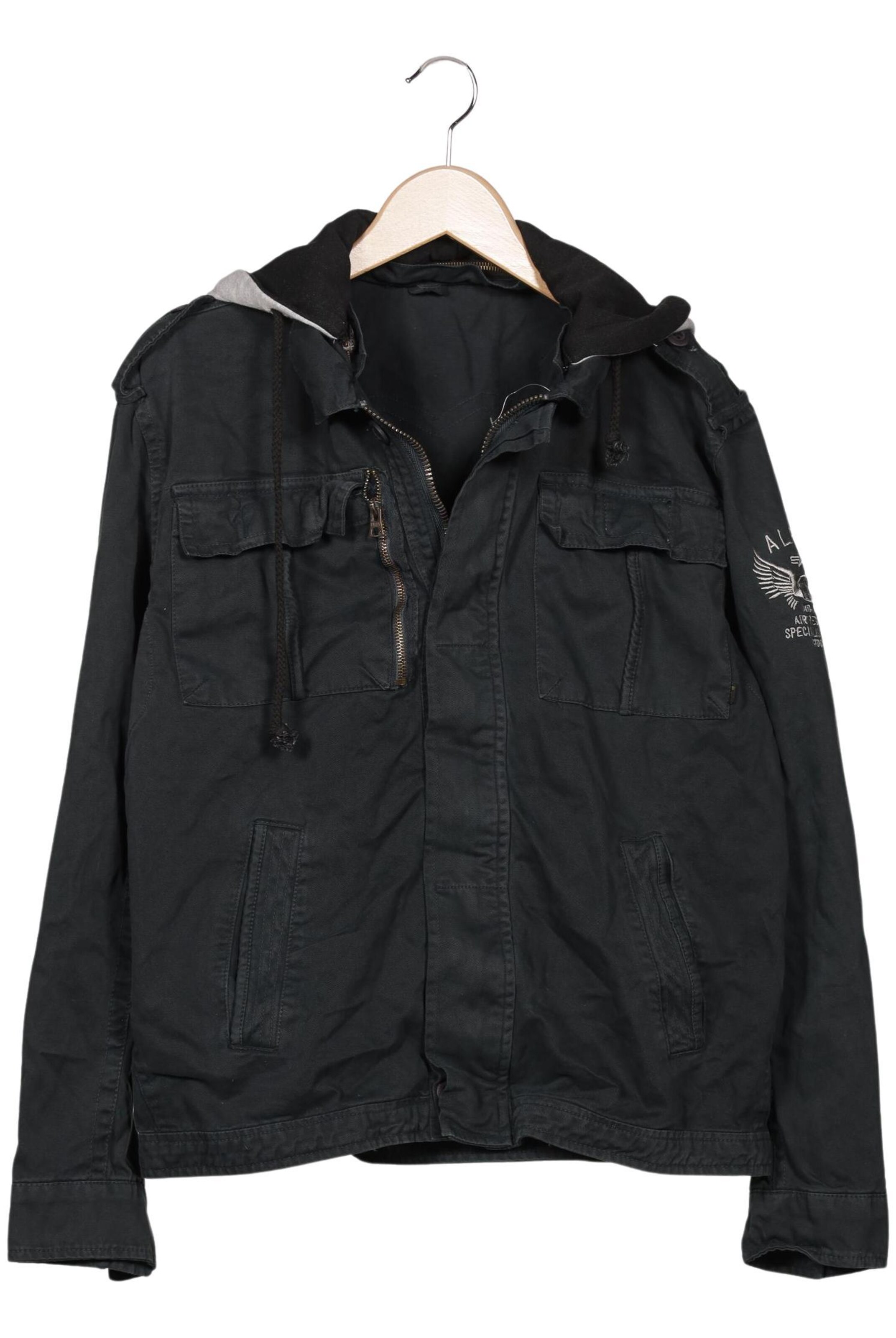 ALPHA INDUSTRIES Jacket & Coat in M in Grey: front