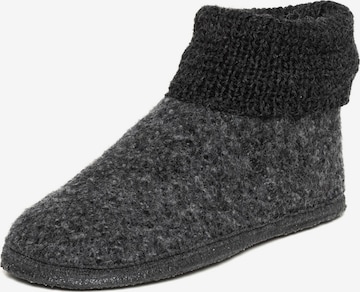 Gottstein Slippers 'Hüttenschuhe Wool Venture High' in Grey: front