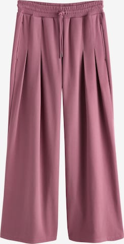 NextWide Leg/ Široke nogavice Hlače - roza boja: prednji dio