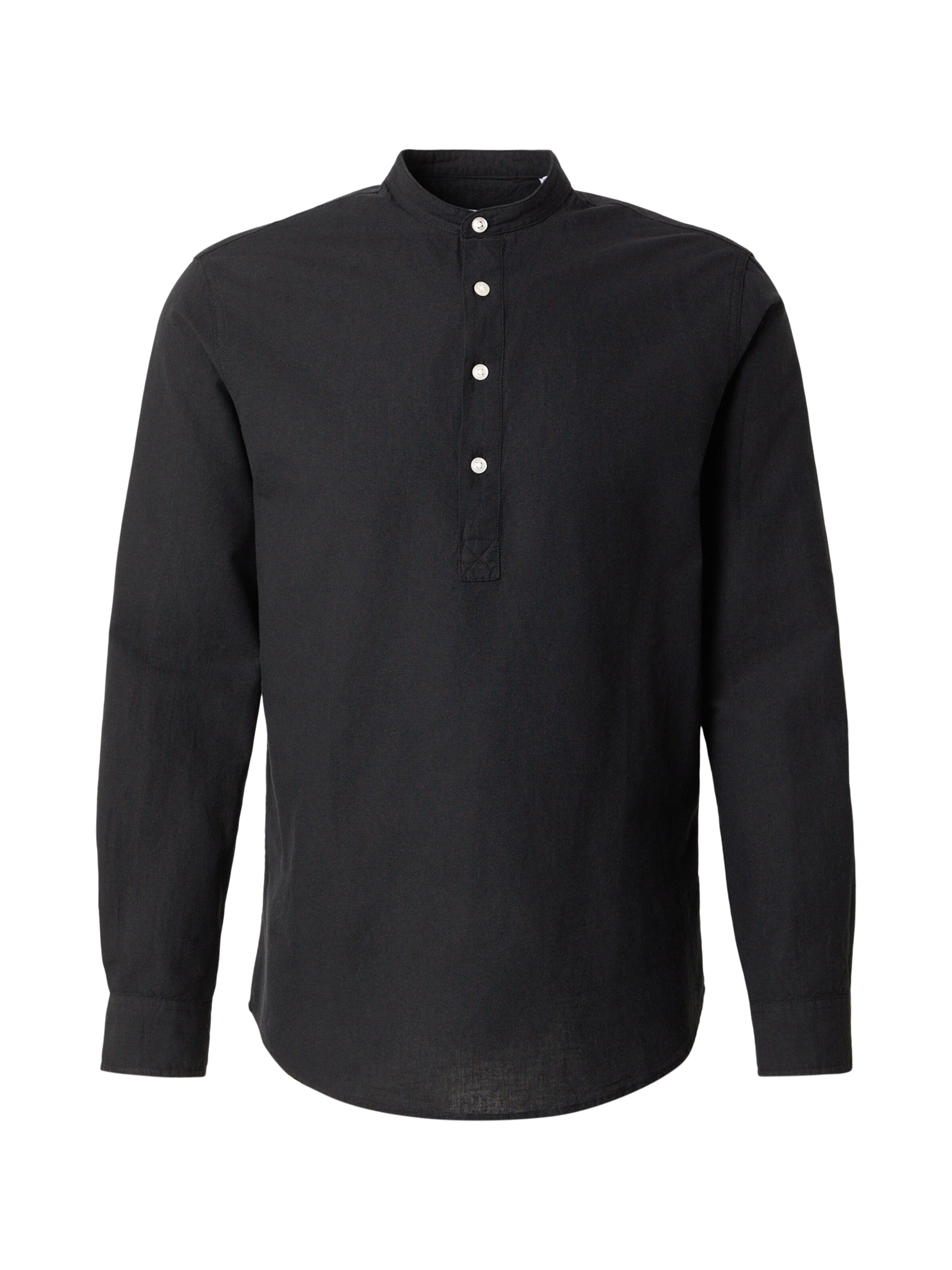 JACK & JONES Hemd 'JJBREEZE' in Schwarz: Vorderseite