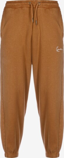 Karl Kani Pantalon en moka / blanc, Vue avec produit