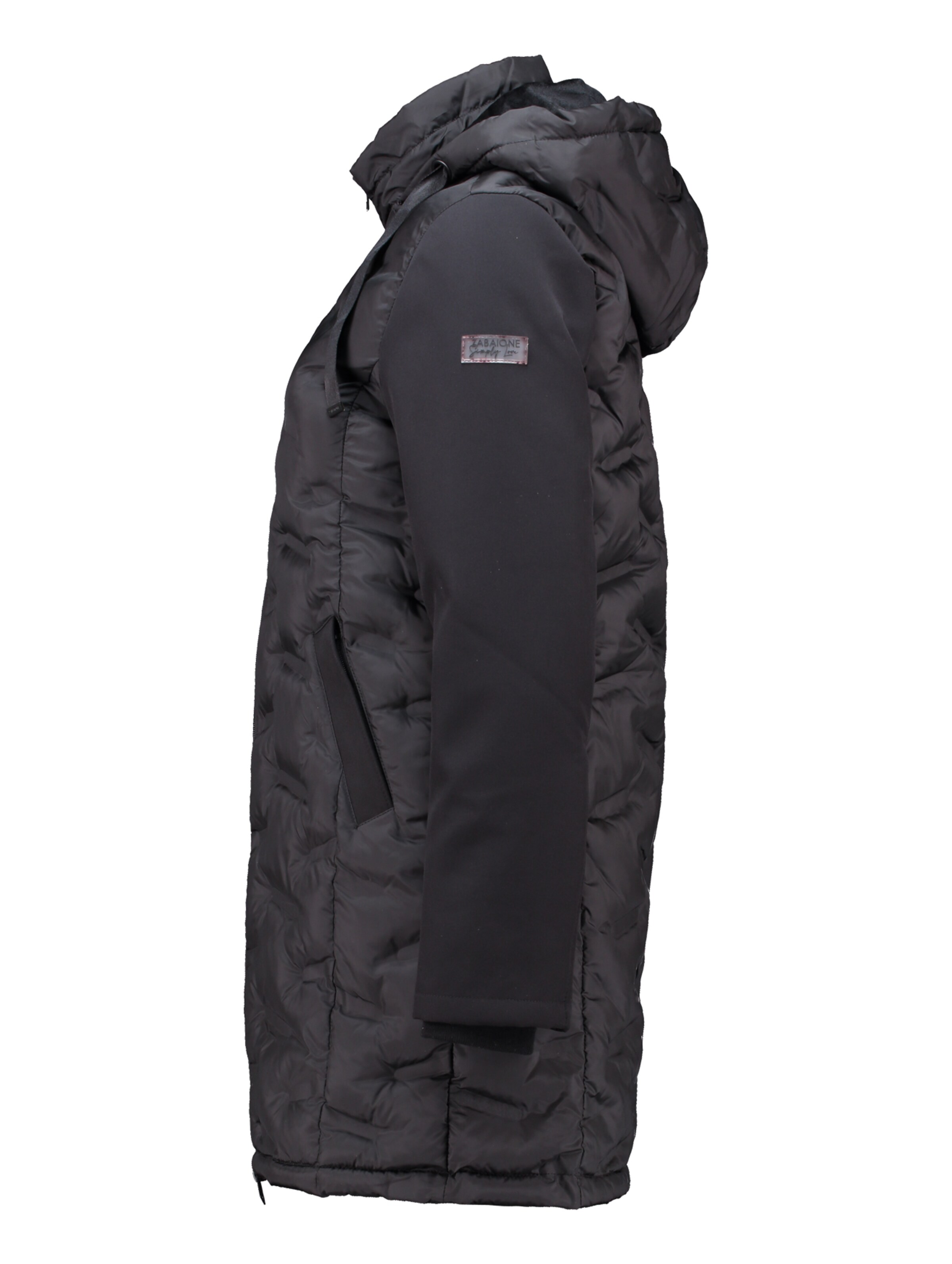 ZABAIONE Between-Seasons Coat in Black