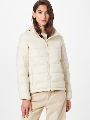 Abercrombie & Fitch Tussenjas in Beige: voorkant