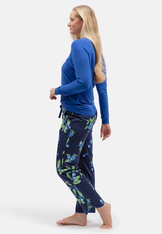 Cyberjammies - Pantalón de pijama 'Midnight Berry' en azul