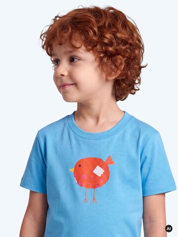 MelaDi Shirt 'Roter Vogel' in Blue