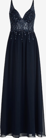 Robe de soirée Vera Mont en bleu : devant