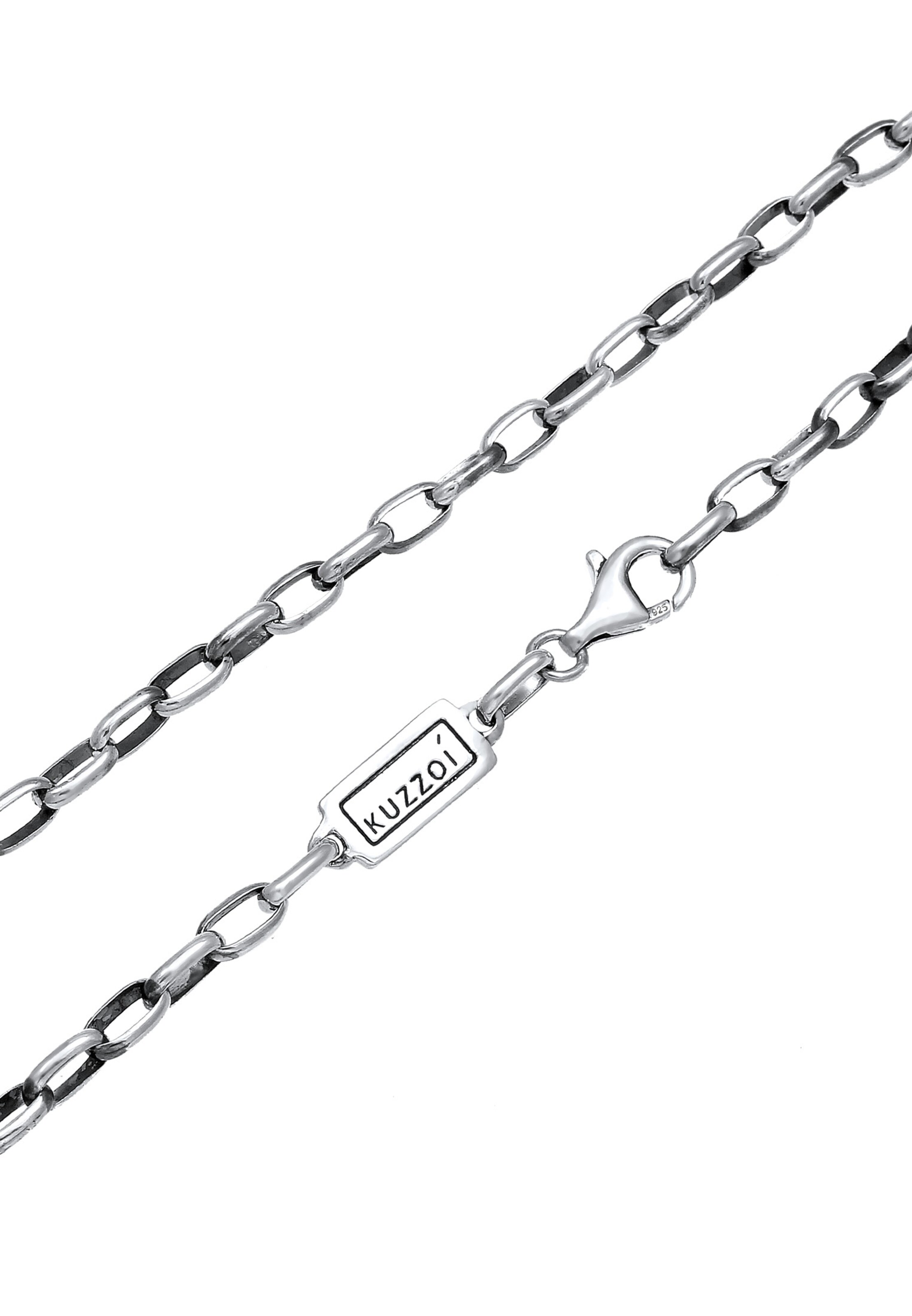 KUZZOI Halskette Basic Kette in Schwarz