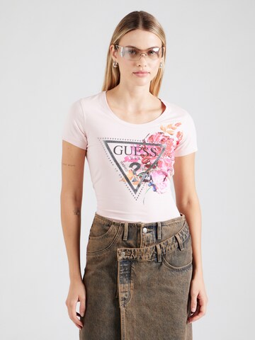 GUESS Shirts 'PEONY' i pink: forside