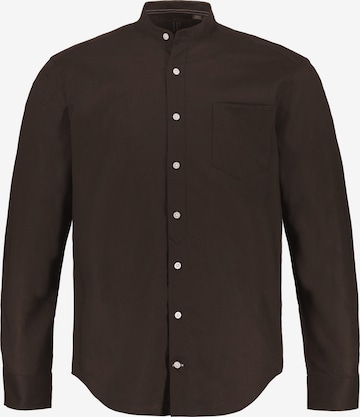 JP1880 Regular fit Button Up Shirt in Brown: front