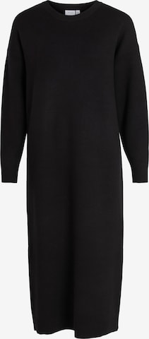 VILA Knitted dress in Black: front