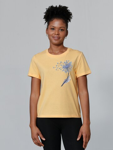 T-shirt 'Dandelion' Watapparel en jaune : devant