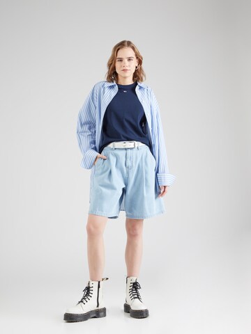 Tommy Jeans Shirt 'FLUID ESSENTIALS' in Blauw