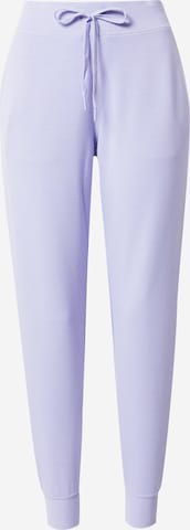 Pantalon de sport SKECHERS en violet : devant