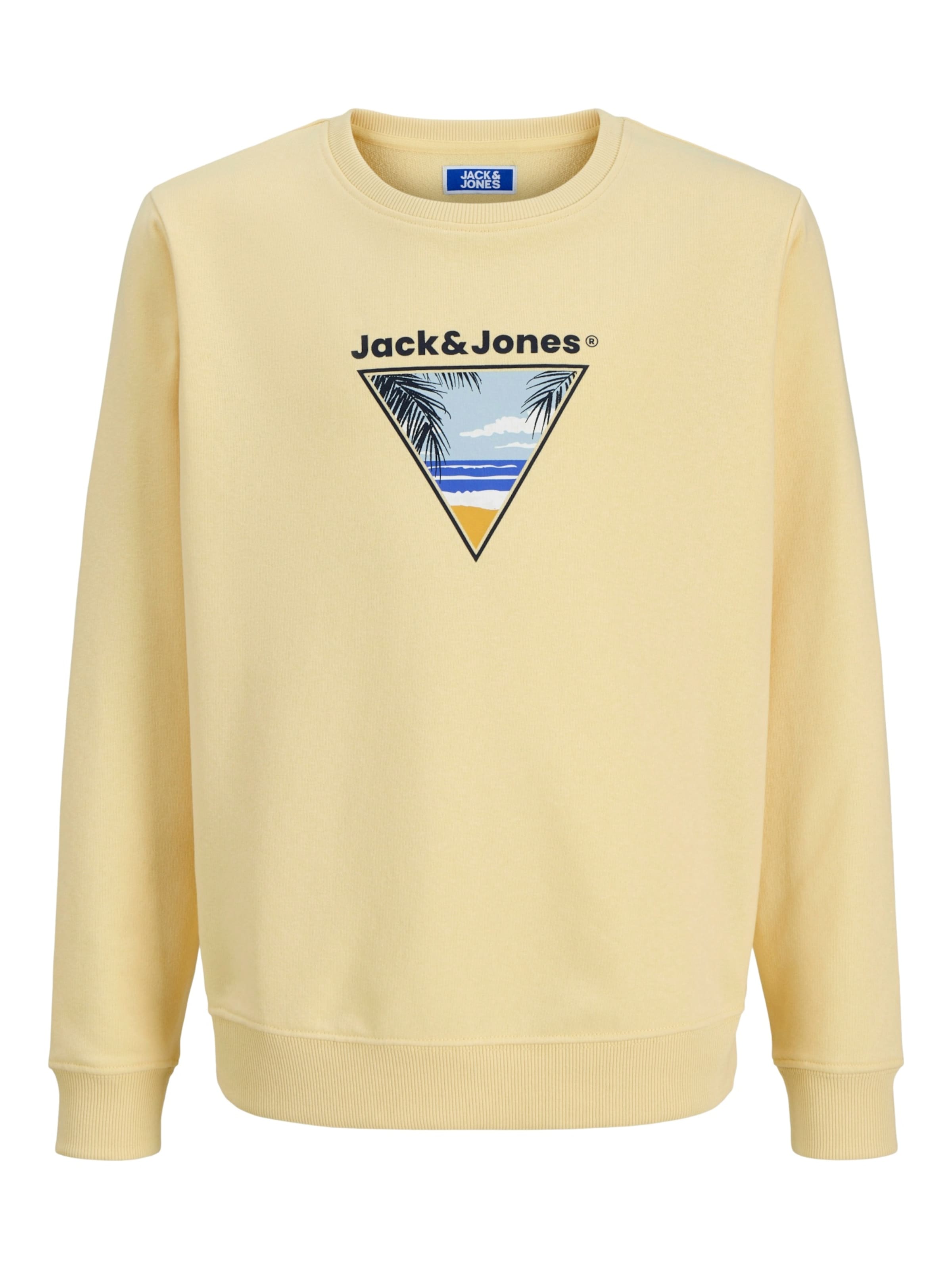 Felpa 'Perry' di Jack & Jones Junior in giallo: frontale
