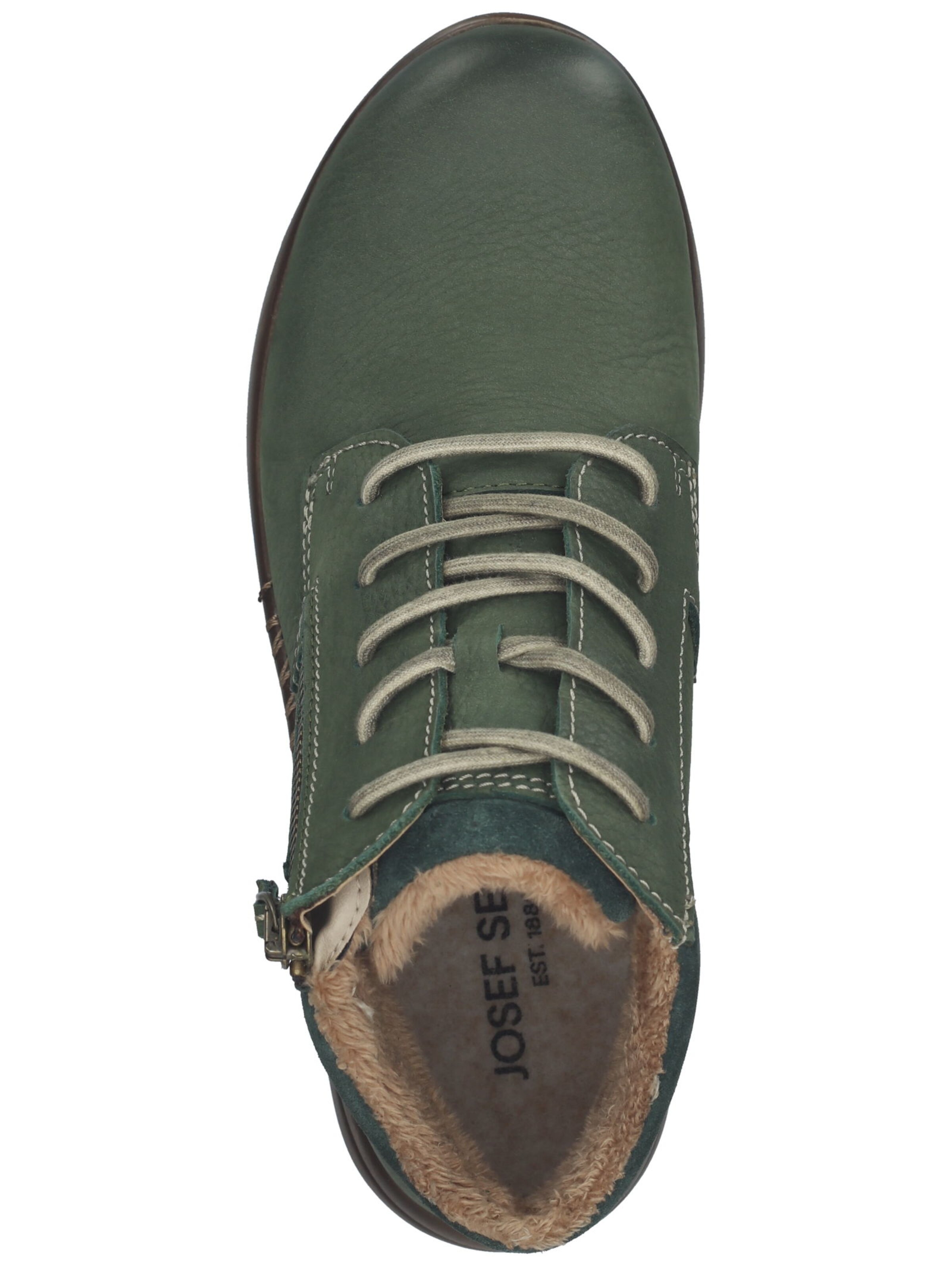 JOSEF SEIBEL Schnürstiefelette 'Conny 52' in Grün
