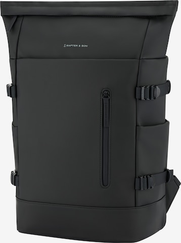 Kapten & Son Rucksack 'Helsinki Pro' in Schwarz: Vorderseite