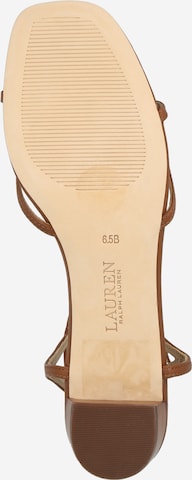 Lauren Ralph Lauren Remienkové sandále 'FALLON' - Hnedá