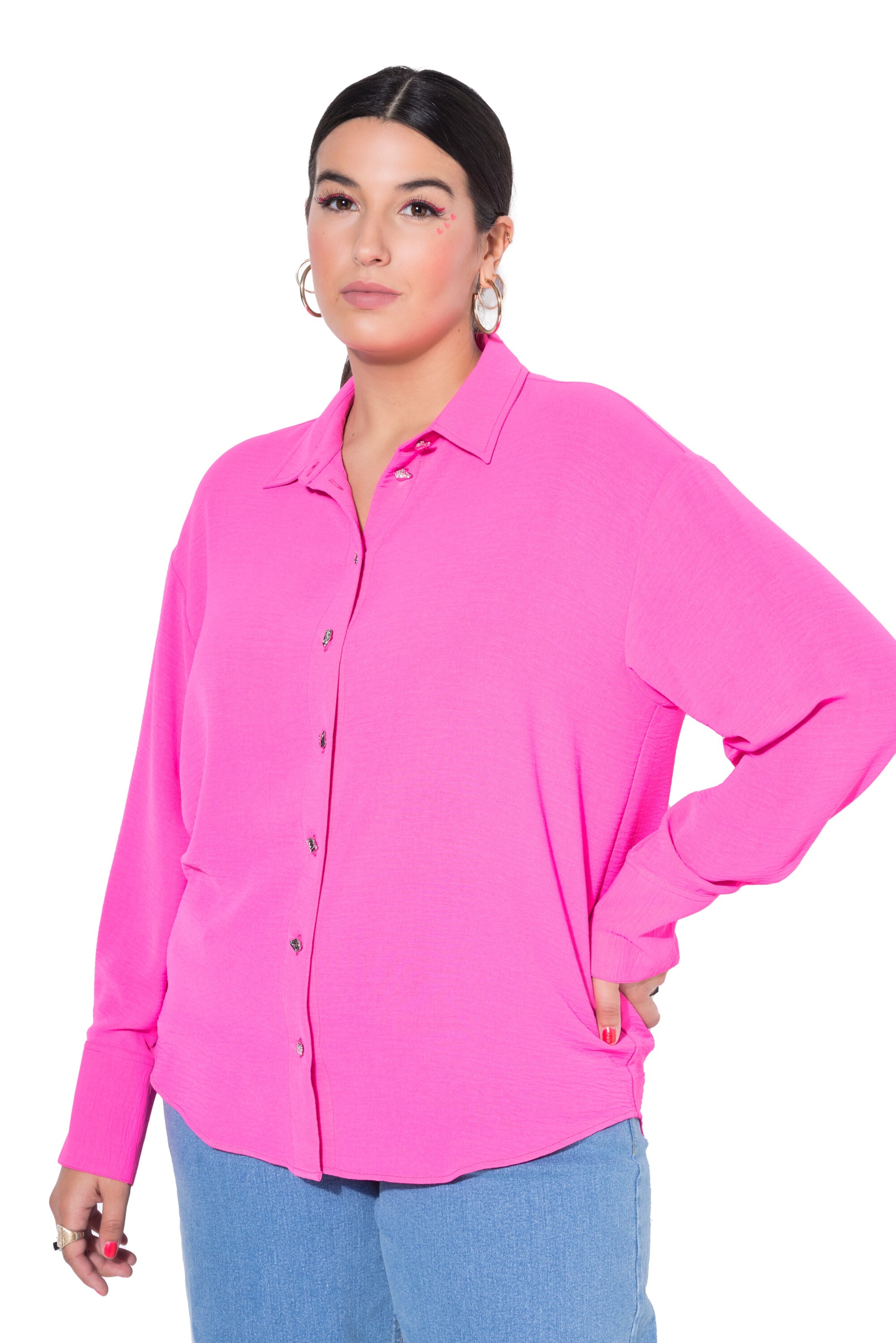 Studio Untold Blouse in Roze: voorkant