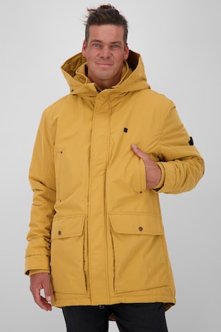 Alife and Kickin Winter Parka 'Ron' in Yellow: front