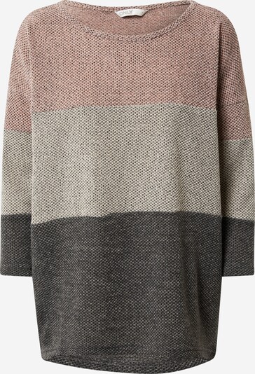 ONLY Shirt 'ALBA' in grau / dunkelgrau / rosé, Produktansicht