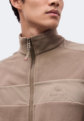 Bogner Fire + Ice Funktionele fleece-jas 'JOSH4' in Bruin: voorkant