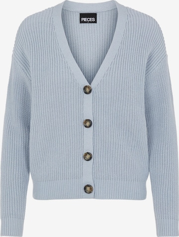 PIECES Knit Cardigan 'Karie' in Blue: front