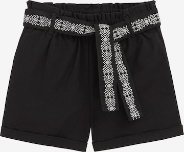 WE Fashion Regular Housut värissä musta: etupuoli