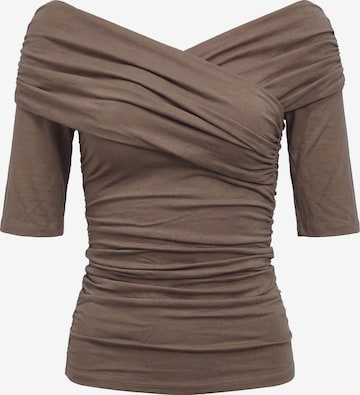 Haut OBJECT en marron : devant